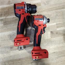 HOUSTON LOCATION - AS-IS Milwaukee M18 18V Lithium-Ion Brushless Cordless Compact Drill/Impact Combo Kit (2-Tool) W/(2) 2.0 Ah Batteries, Charger & Bag