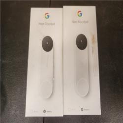 Phoenix AS-IS Google Nest Doorbell - Smart Wi-Fi Video Doorbell Camera - (2-Pack)