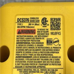 AS-IS DEWALT 20V MAX Cordless Brushless 5 in. Dual Switch Bandsaw (Tool-Only)