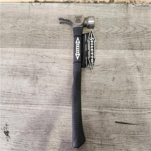 Phoenix Location Stiletto 14 oz. Titanium Milled Face Hammer with 16 in. Curved Poly/FG Handle