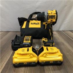 AS-IS DEWALT 20V XR Lithium-Ion Cordless Brushless 1/2 in. Drill/Driver Kit