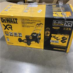 As-Is -DEWALT 2x20V MAX 21 in. Cordless Battery Powered Self Propelled Lawn Mower Kit with (2) 10 Ah Batteries and Chargers