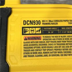 AS-IS DEWALT 20V 30 Degree Cordless Framing Nailer (Tool-Only)