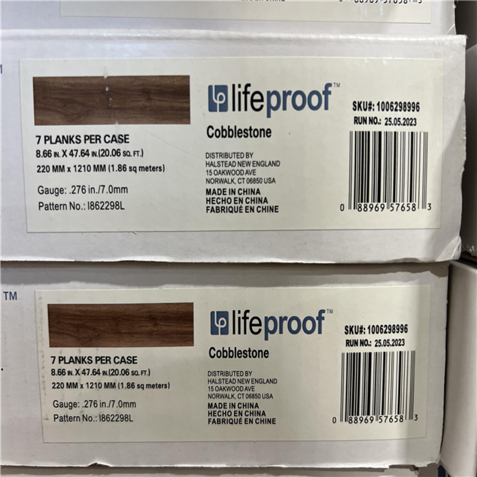 DALLAS LOCATION - Lifeproof Cobblestone 12 MIL x 8.7 in. W x 48 in. L Click Lock Waterproof Luxury Vinyl Plank Flooring PALLET - (42 UNITS)