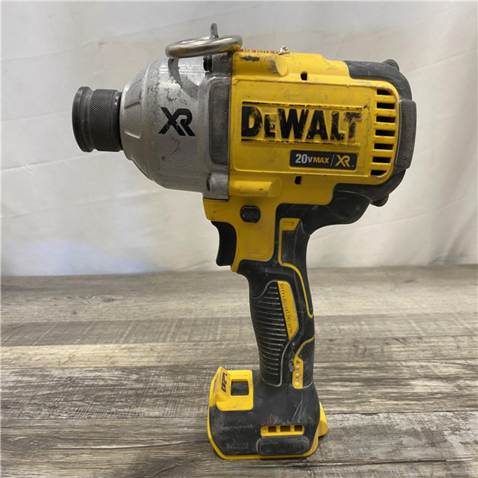 AS-IS DEWALT 20V MAX XR Cordless Brushless 7/16 in. High Torque Impact Wrench with Quick Release Chuck (Tool Only)