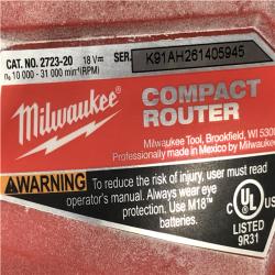 AS-IS Milwaukee FUEL 18V Lithium-Ion Brushless Cordless Compact Router (Tool-Only)
