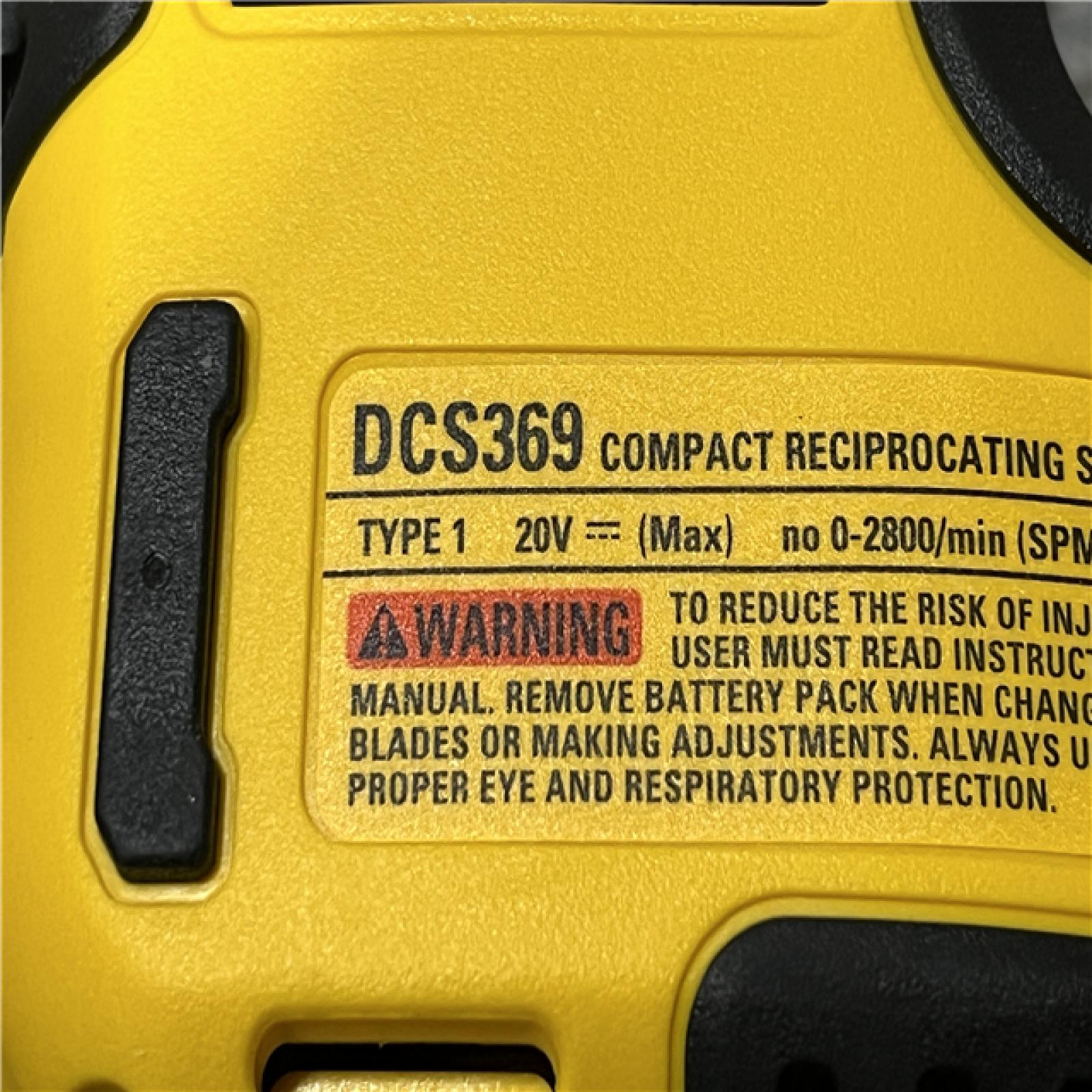 AS-IS DEWALT ATOMIC 20V MAX Cordless Brushless Compact Reciprocating Saw (Tool Only)