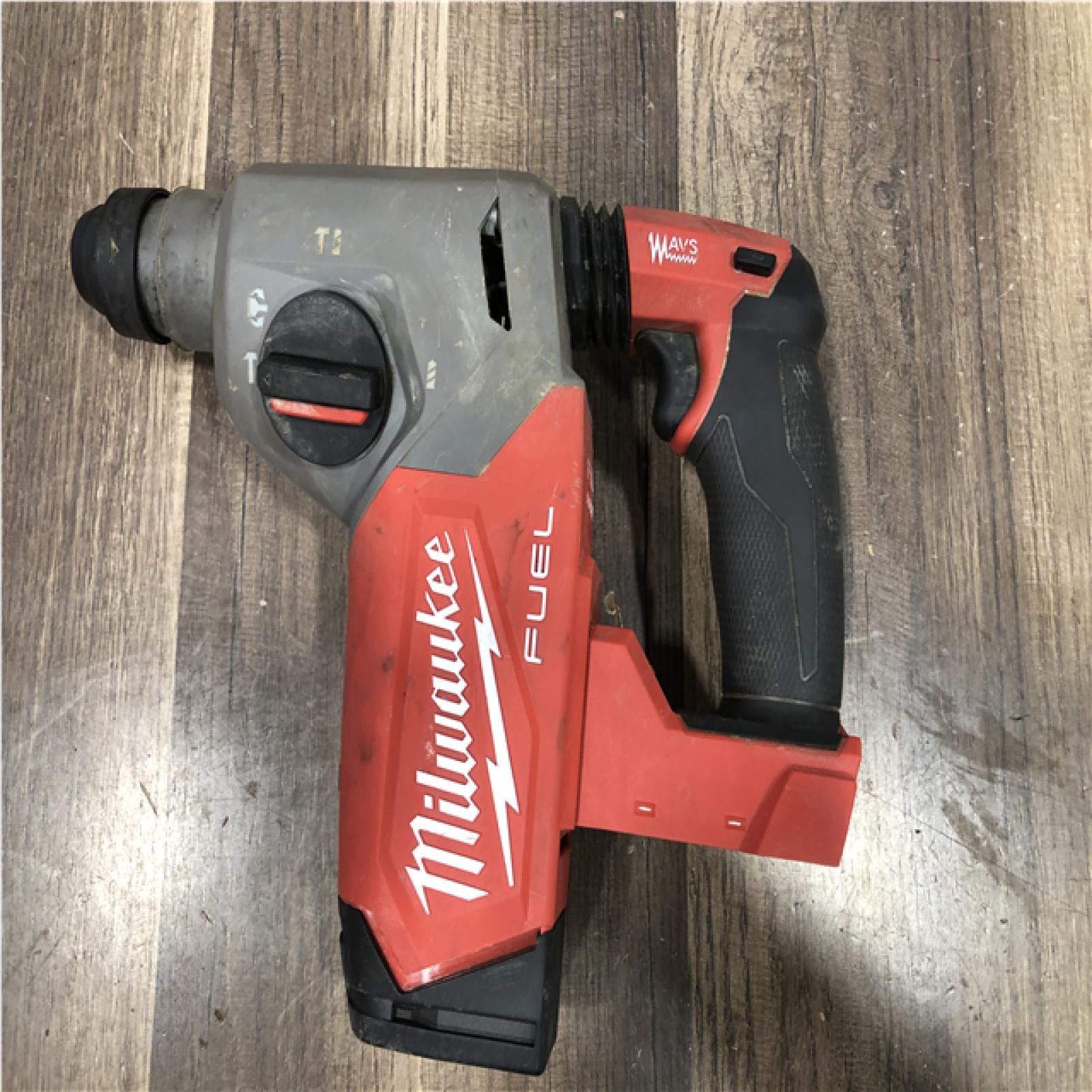 AS-IS Milwaukee  FUEL 18V Lithium-Ion Brushless Cordless 1 in. SDS-Plus Rotary Hammer (Tool-Only)