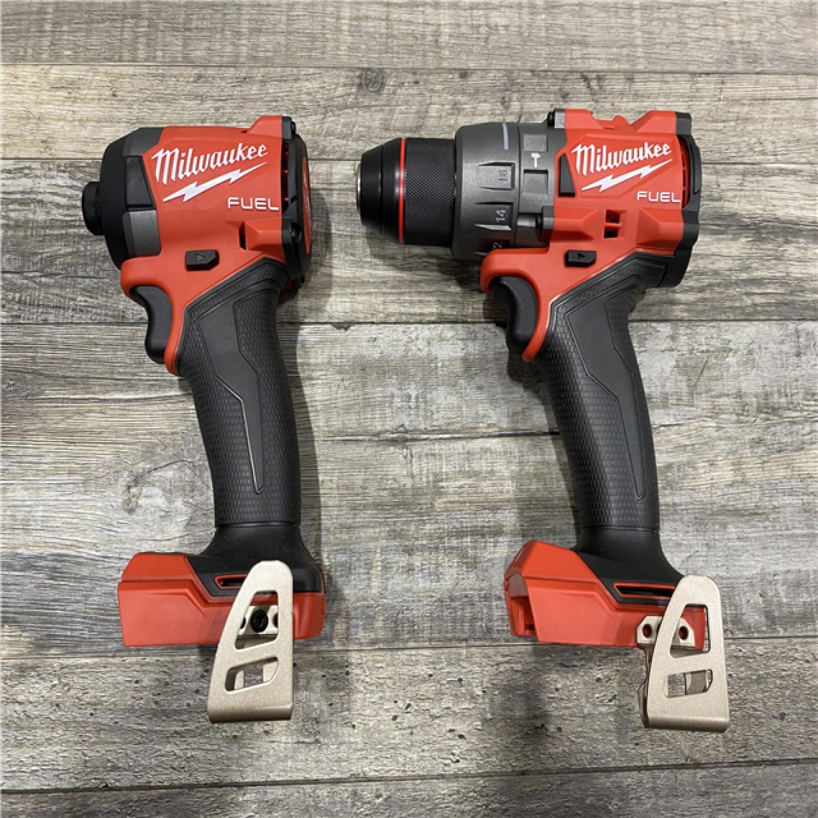 AS-IS Milwaukee FUEL 18V Lithium-Ion Brushless Cordless Hammer Drill and Impact Driver Combo Kit