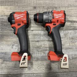 AS-IS Milwaukee FUEL 18V Lithium-Ion Brushless Cordless Hammer Drill and Impact Driver Combo Kit