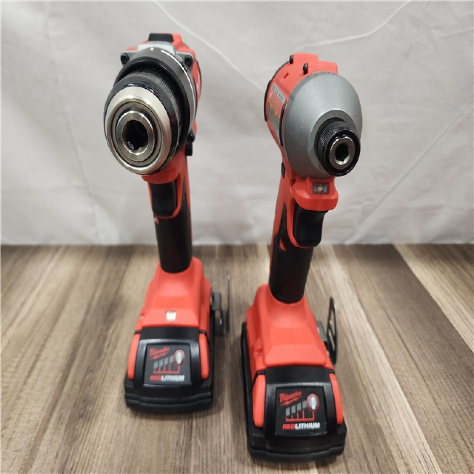 AS-IS- Milwaukee M18 Compact Brushless 2-Tool Combo Kit