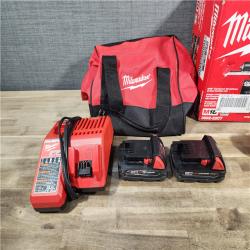 HOUSTON LOCATION - AS-IS M18 18V Lithium-Ion Brushless Cordless Compact Drill/Impact Combo Kit (2-Tool) W/(2) 2.0 Ah Batteries, Charger & Bag