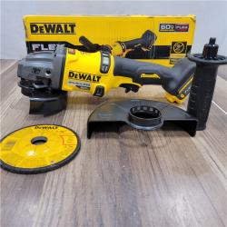 AS-IS DEWALT 60V MAX Cordless Brushless 4.5 in. to 6 in. Small Angle Grinder with Kickback Brake (Tool Only)