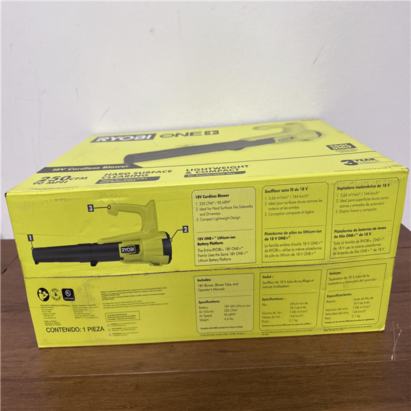 California NEW Ryobi 18V Cordless BLower (Tool Only)