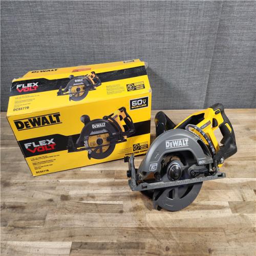 HOUSTON LOCATION - AS-IS DEWALT FLEXVOLT 60V MAX Cordless Brushless 7-1/4 in. Wormdrive Style Circular Saw (Tool Only)