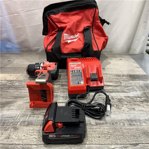 AS-IS Milwaukee 18V Lithium-Ion Brushless Cordless 1/2 in. Compact Drill/Driver with kit