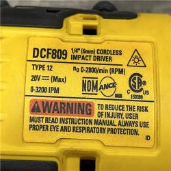 AS-IS DEWALT Atomic 20V Max Lithium-Ion Brushless Cordless Compact 1/4 in. Impact Driver Kit
