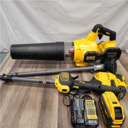 AS-IS - DEWALT FLEXVOLT 60V MAX Cordless Battery Powered String Trimmer & Blower Combo Kit with (1) FLEXVOLT 3 Ah Battery & Charger