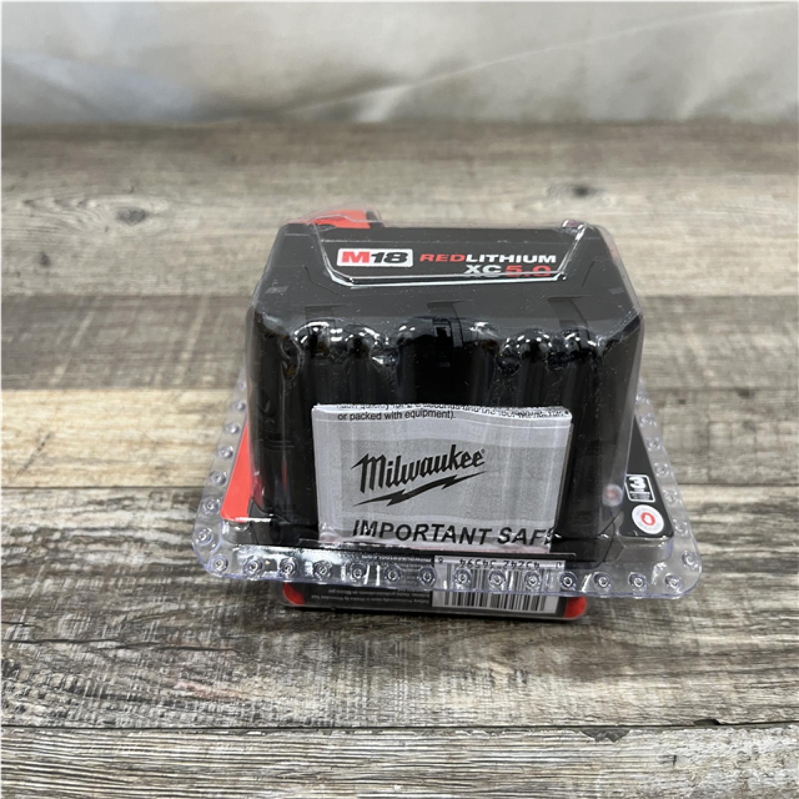 NEW - Milwaukee 18-Volt 5.0 Ah Lithium-Ion XC Extended Capacity Battery Pack