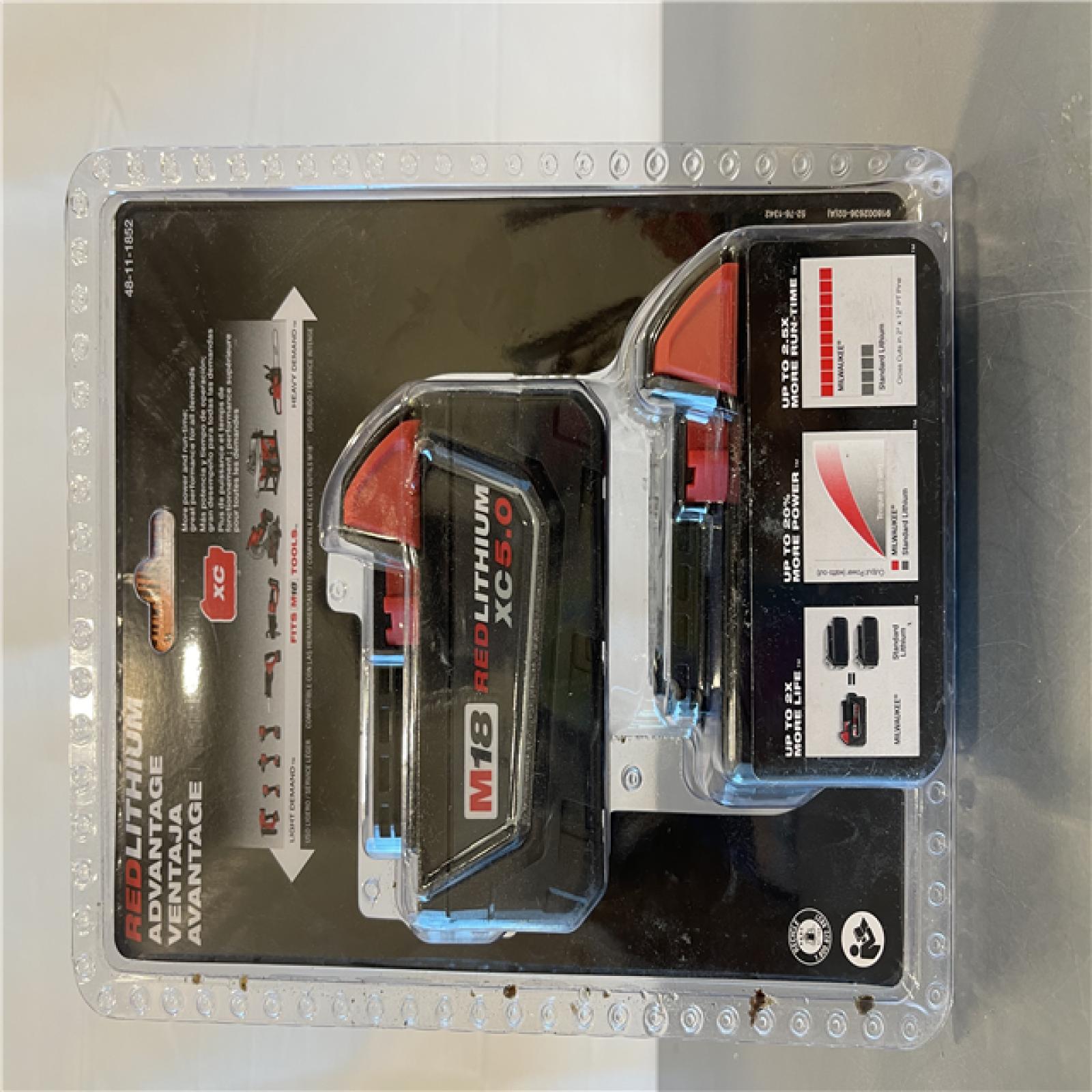 New! - Milwaukee M18 18-Volt Lithium-Ion XC Extended Capacity 5.0 Ah Battery Pack
