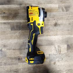 HOUSTON LOCATION - AS-IS (APPEARS LIKE NEW) DEWALT ATOMIC 20V MAX Lithium-Ion Cordless 1/4 in. Brushless Impact Driver Kit, 5 Ah Battery, Charger, and Bag