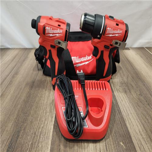 AS-IS- Milwaukee M12 Cordless Brushless 2 Tool Combo Kit