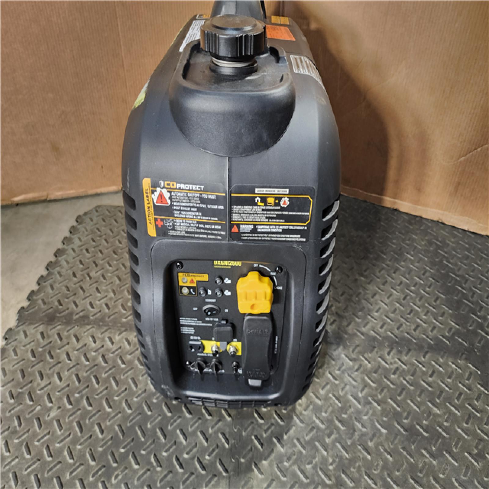 HOUSTON LOCATION - AS-IS DEWALT 2500-Watt Recoil Start Gas-Powered Portable Inverter Generator with CO Protect
