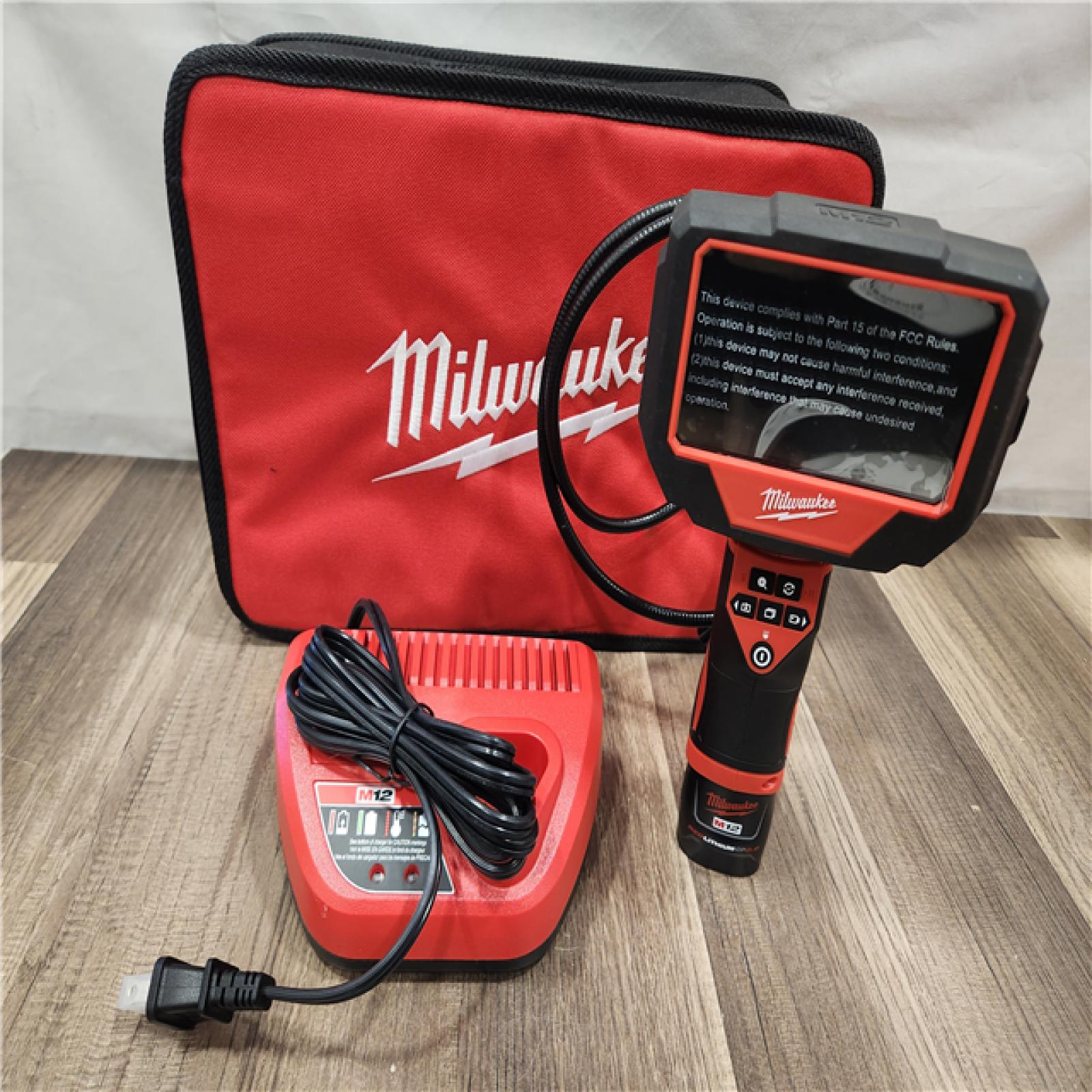 AS-IS- MILWAUKEE M12 12V Lithium-Ion Cordless M-SPECTOR 360-Degree 4 Ft. Inspection Camera Kit