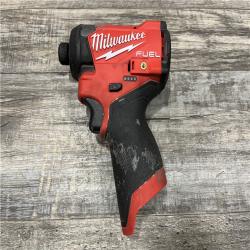 AS-IS Milwaukee FUEL 12V Lithium-Ion Brushless Cordless 1/4 in. Hex Impact Driver (Tool-Only)
