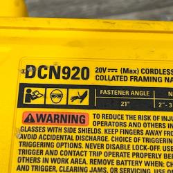 AS-IS DEWALT 20-Volt 21° Cordless Framing Nailer (Tool-Only)