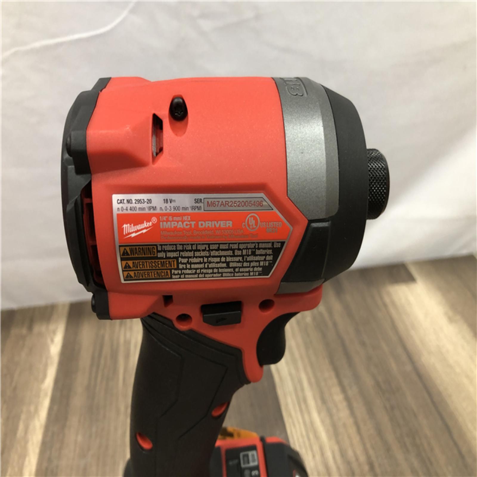 AS-IS Milwaukee FUEL 18V Lithium-Ion Brushless Cordless Hammer Drill and Impact Driver Combo Kit