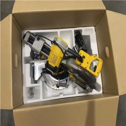 As-Is- DEWALT 15 Amp Corded 12 in. Double Bevel Sliding Compound Miter Saw