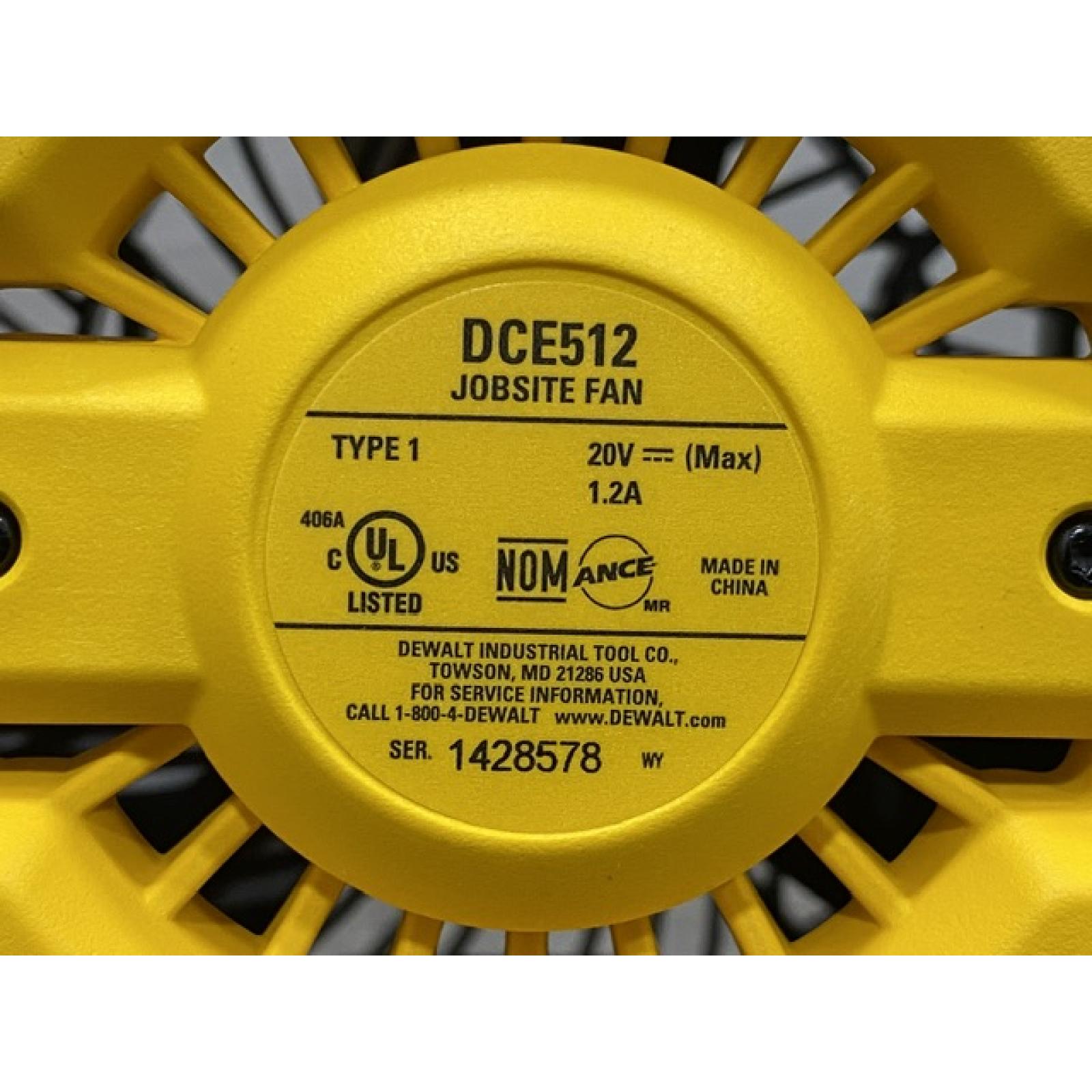 AS-IS DEWALT 20V MAX Jobsite Fan (Tool Only)