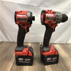 AS-IS Milwaukee FUEL 18V Lithium-Ion Brushless Cordless Hammer Drill and Impact Driver Combo Kit