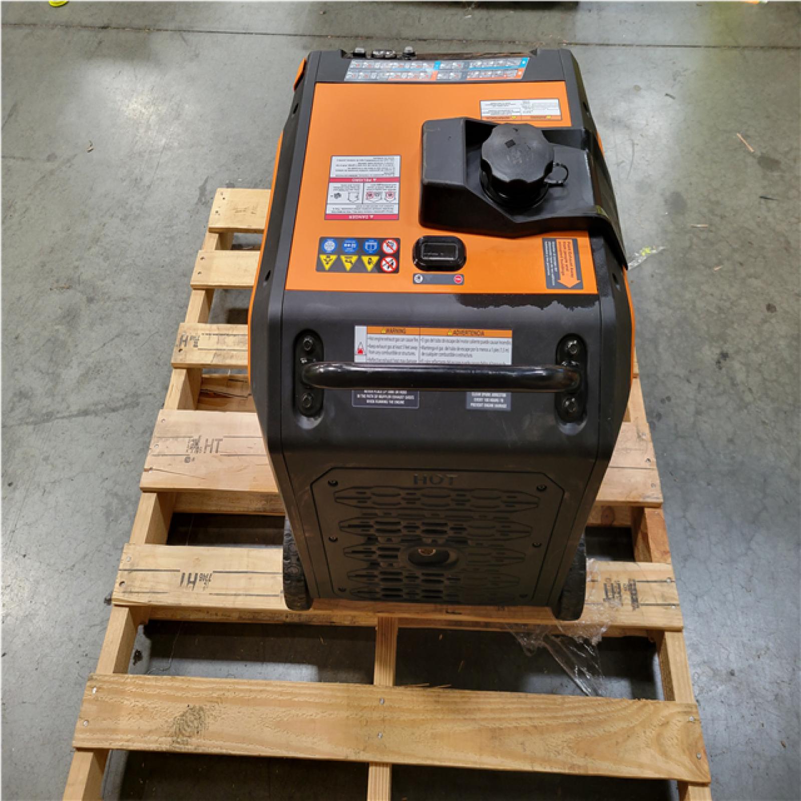 CALIFORNIA AS-IS GENERAC IQ3600DF DUAL FUEL PORTABLE GENERATOR W/ CO SENSE