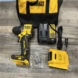 AS-IS DEWALT Atomic 20V Lithium-Ion Cordless Compact 1/2 in. Drill/Driver Kit