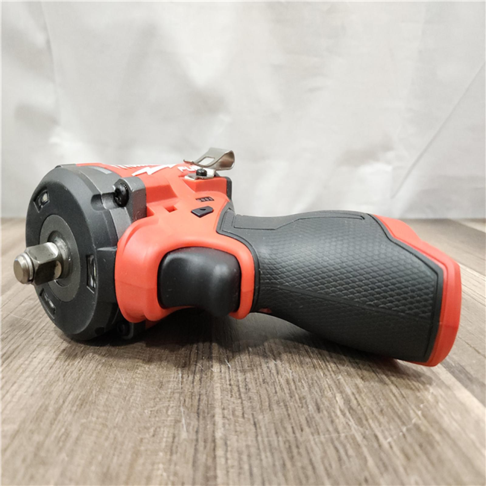 AS-IS- Milwaukee M12 FUEL M12 3/8 in. Cordless Brushless High Torque Impact Wrench (Tool-Only)