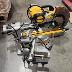 As-Is- DEWALT 15 Amp Corded 12 in. Double Bevel Sliding Compound Miter Saw