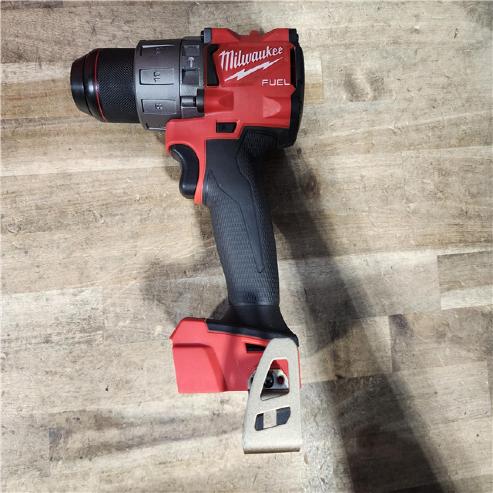 HOUSTON LOCATION - AS-IS Milwaukee M18 Fuel 18-Volt Lithium-Ion Brushless Cordless 1/2 in. Hammer Drill Driver Kit with Two 5.0 Ah Batteries  Charger  and Hard Case