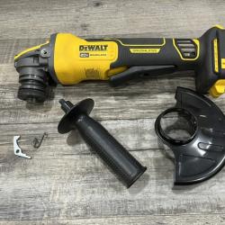 AS-IS DEWALT 20V MAX Cordless Brushless 4.5 - 5 in. Paddle Switch Angle Grinder with FLEXVOLT ADVANTAGE (Tool Only)