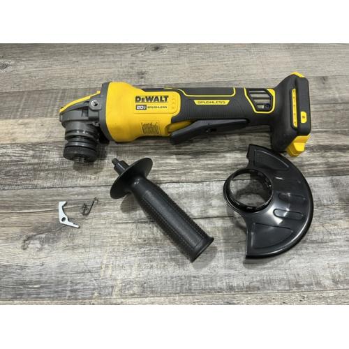 AS-IS DEWALT 20V MAX Cordless Brushless 4.5 - 5 in. Paddle Switch Angle Grinder with FLEXVOLT ADVANTAGE (Tool Only)