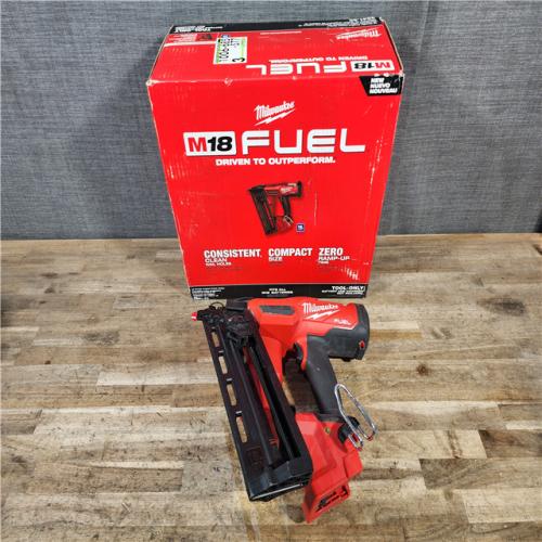 HOUSTON LOCATION - AS-IS Milwaukee FUEL 18-Volt Lithium-Ion Brushless Cordless Gen II 16-Gauge Angled Finish Nailer (Tool-Only)
