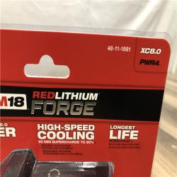 AS-IS Milwaukee 18V Lithium-Ion REDLITHIUM FORGE XC 8.0 Ah Battery Pack