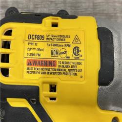 AS-IS DEWALT Atomic 20V Max Lithium-Ion Brushless Cordless Compact 1/4 in. Impact Driver Kit