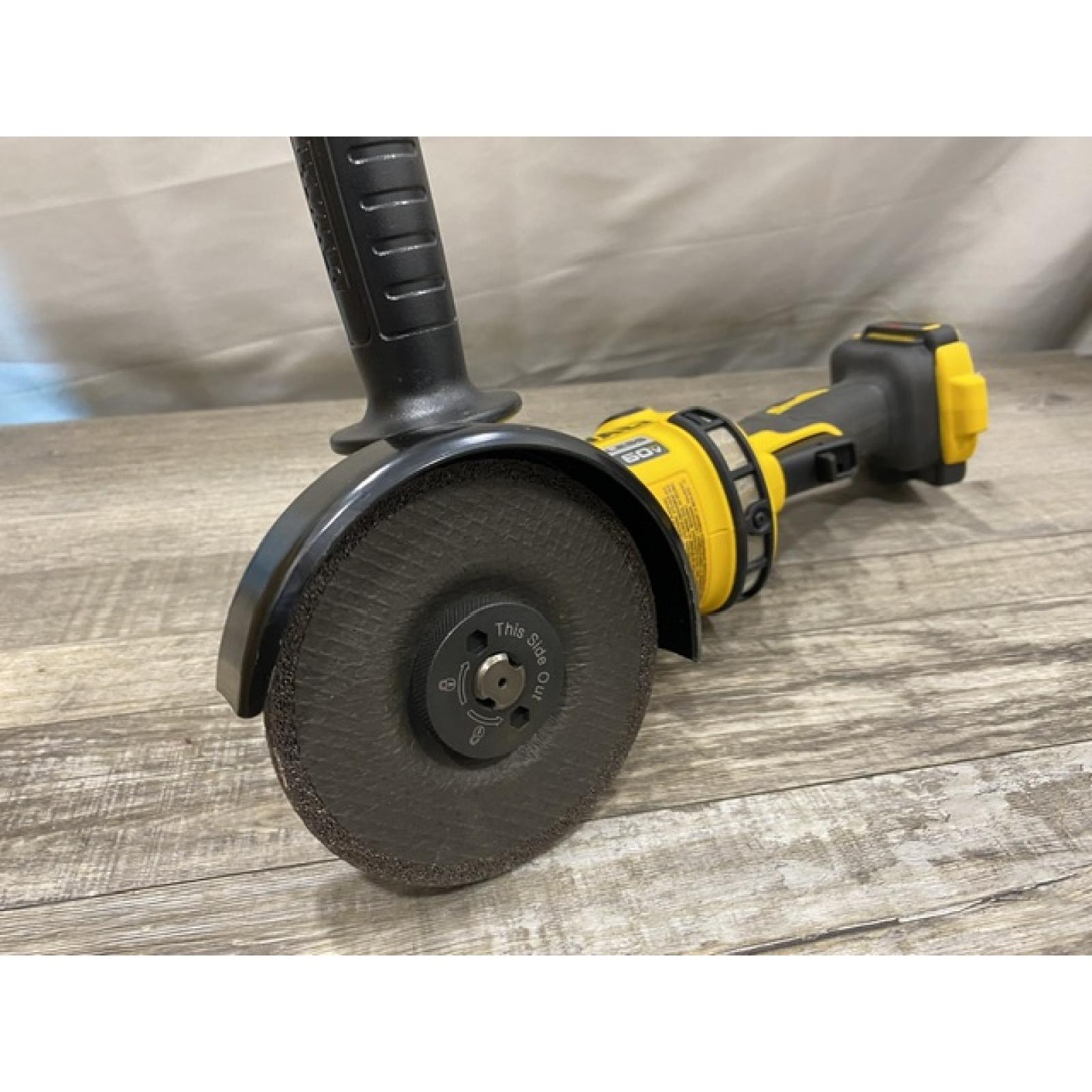 AS-IS DEWALT FLEXVOLT 60V MAX Cordless Brushless 4.5 in. to 6 in. Small Angle Grinder with Kickback Brake (Tool Only)