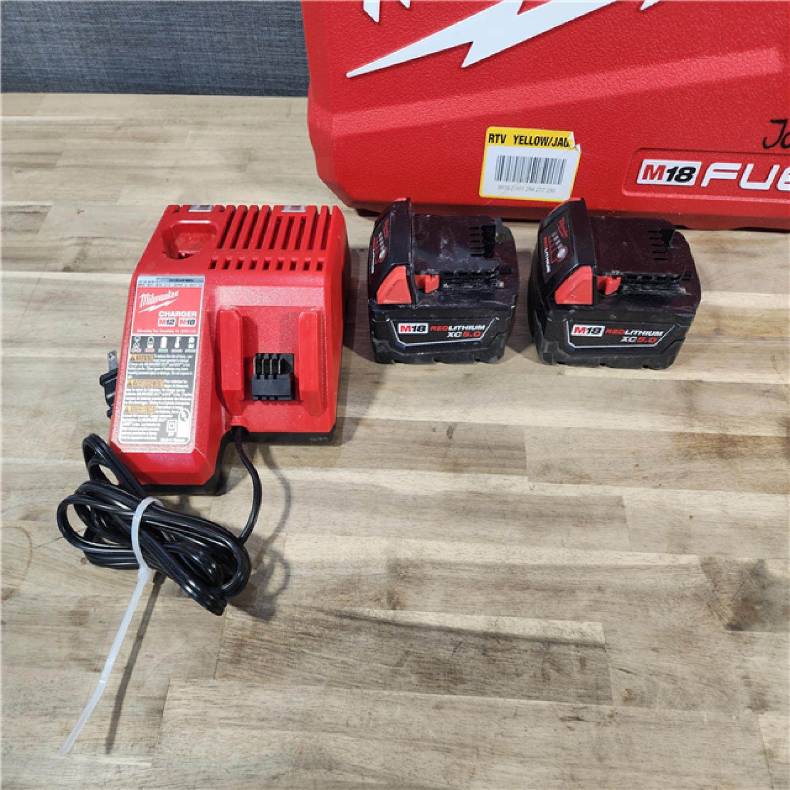 HOUSTON LOCATION - AS-IS MILWAUKEE M18 FUEL 18V Lithium-Ion Brushless Cordless Hammer Drill and Impact Driver Combo Kit (2-Tool) with 2 Batteries