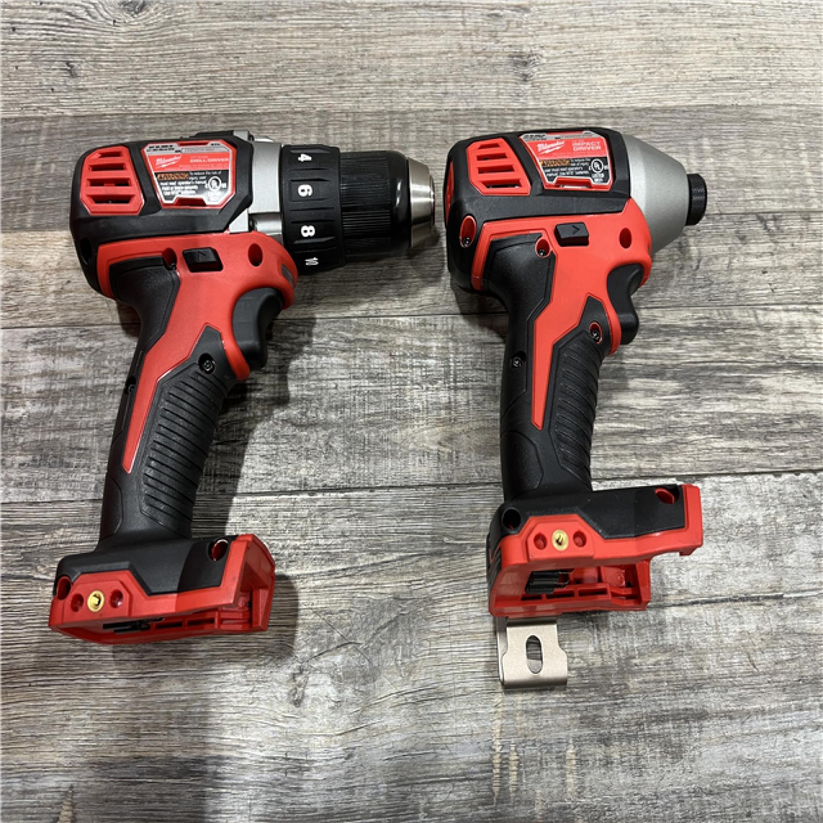 AS-IS Milwaukee 18V Lithium-Ion Cordless Drill Driver/Impact Driver Combo Kit