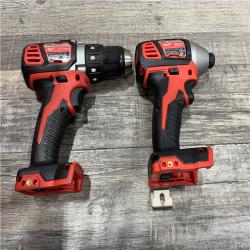 AS-IS Milwaukee 18V Lithium-Ion Cordless Drill Driver/Impact Driver Combo Kit