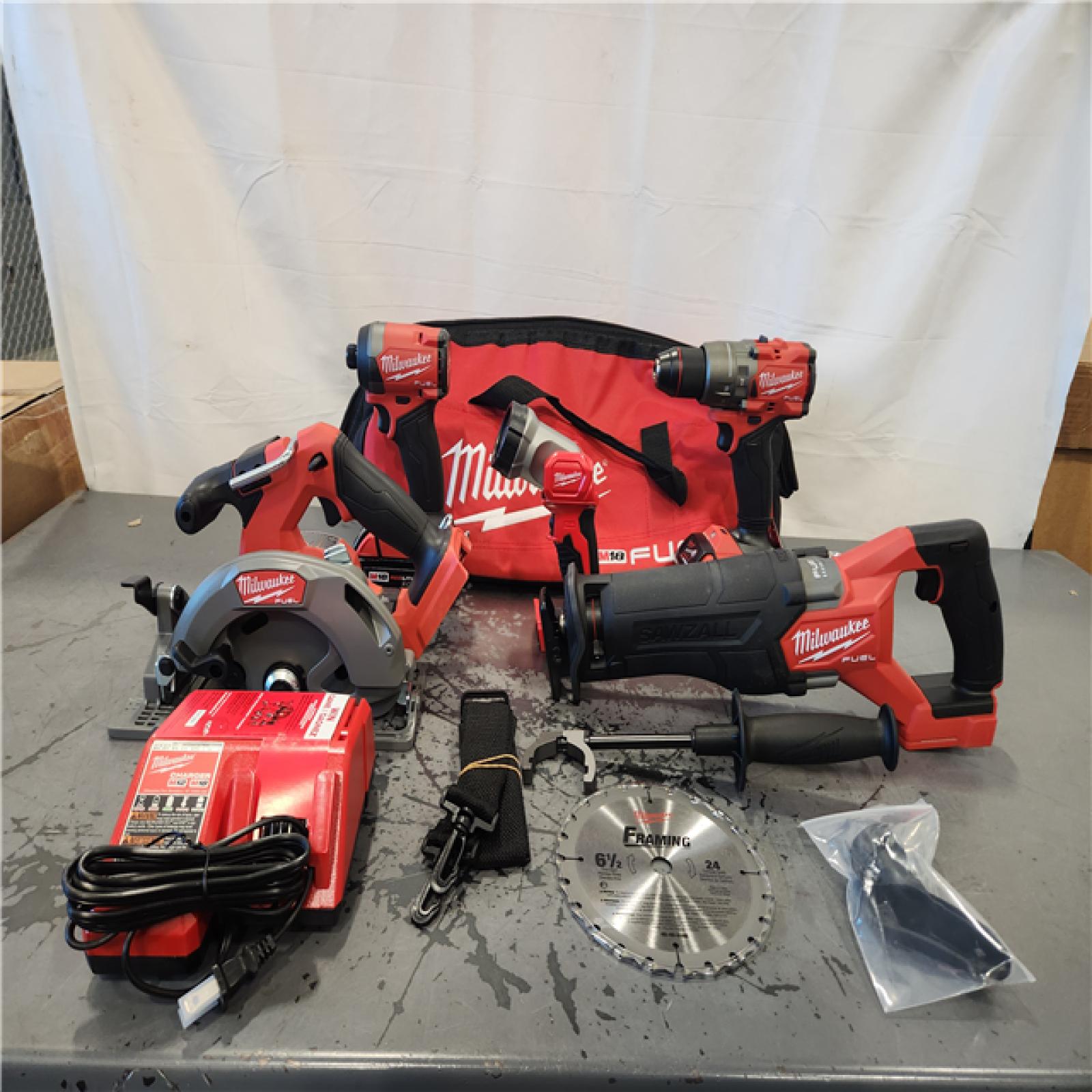 AS-IS- Milwaukee M18 Fuel 18 V 5 Amps Cordless Brushless 5 Tool