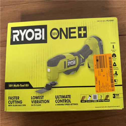 California NEW/Sealed Box Ryobi 18V Multi-Tool Kit, Includes Battery & Charger
